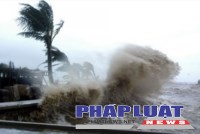 Bão số 4 đổi hướng Tây bắc liên tục mạnh thêm