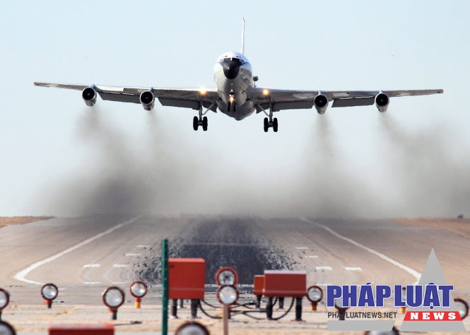 Máy bay dò tìm, phát hiện hạt nhân WC-135 Constant Phoenix của Không quân Mỹ - Ảnh: Yonhap