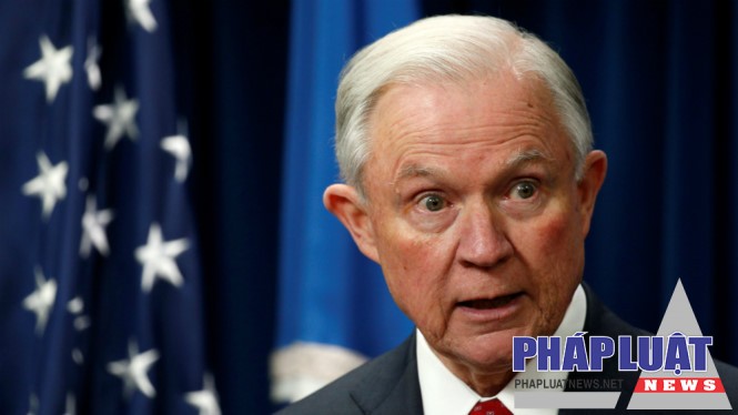 Bộ trưởng Tư pháp Mỹ Jeff Sessions - Ảnh: Reuters