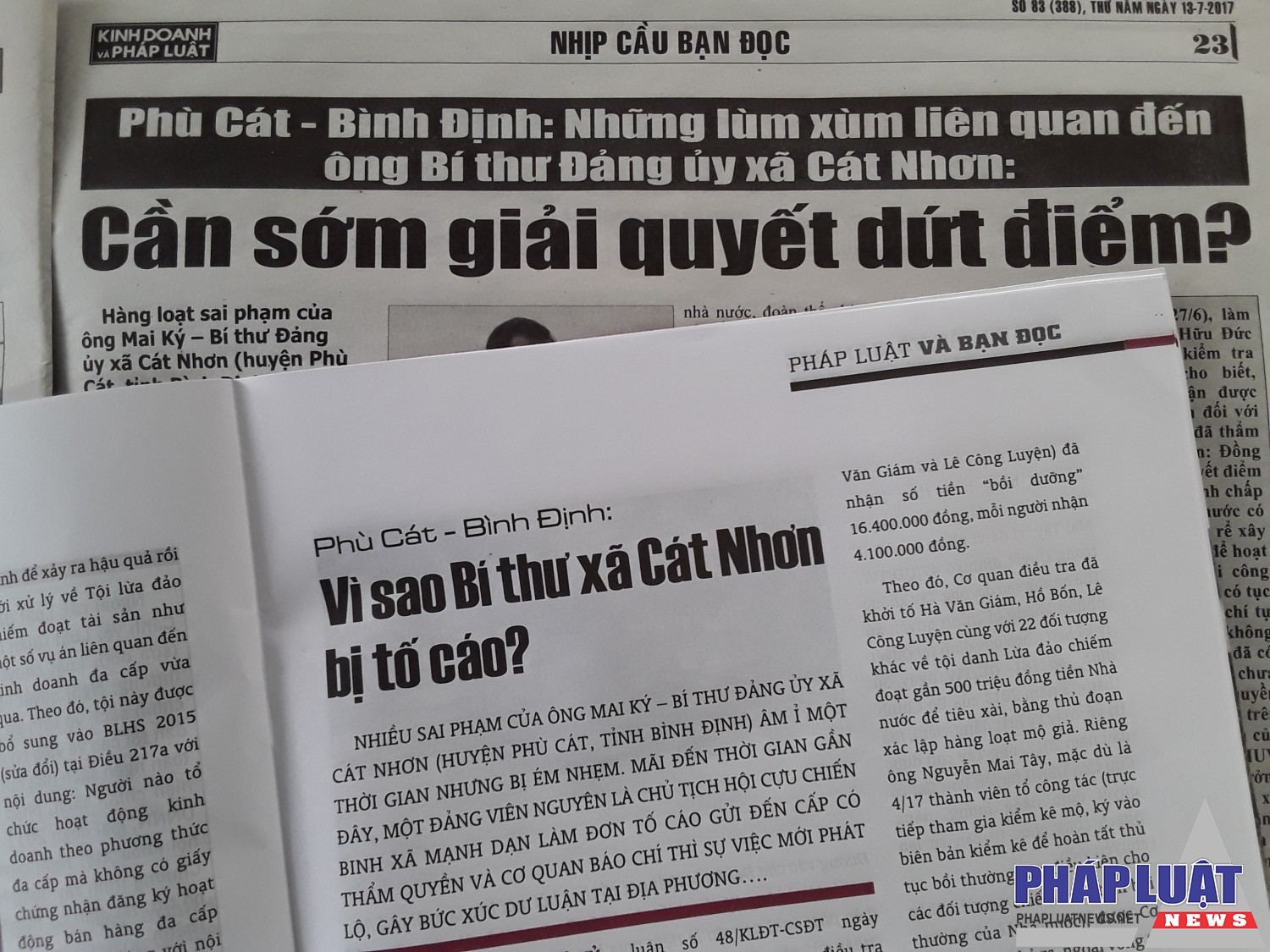 Phù Cát - Bình Định:  Vì sao ông Bí thư Đảng ủy xã Cát Nhơn bị tố cáo ?