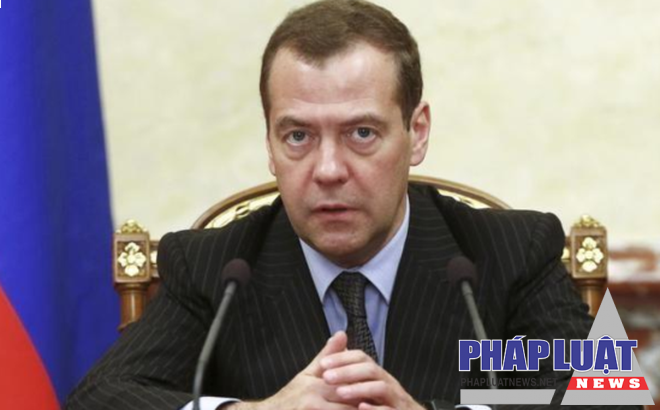 Thủ tướng Nga Medvedev tuyên bố các biện pháp trừng phạt Nga mới của Mỹ là "phi lý". Ảnh: RT