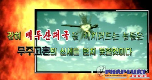 Máy bay ném bom B-1B bị tấn công trong video tuyên truyền của Triều Tiên công bố hôm 24/9.
