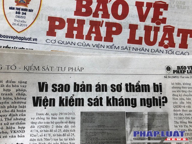 Hoài Nhơn (Bình Định): VÌ SAO BẢN ÁN SƠ THẨM BỊ VIỆN KIỂM SÁT KHÁNG NGHỊ ?